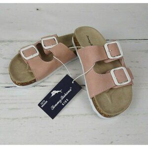 Tommy Bahama Girl's Sandals Double Strap Slip-On Shoes Blush Pink NWT M 12/13